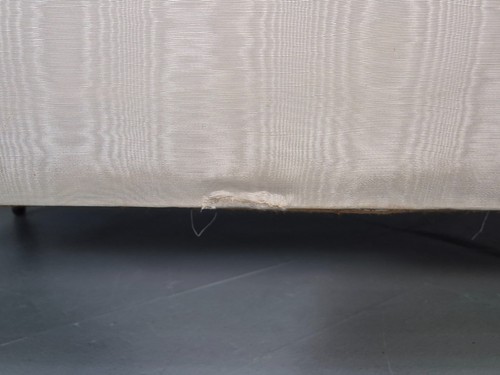 Vintage Victorian Chesterfield Country House Sofa in Cream Cotton EB9978 VCHE - Picture 7 of 23