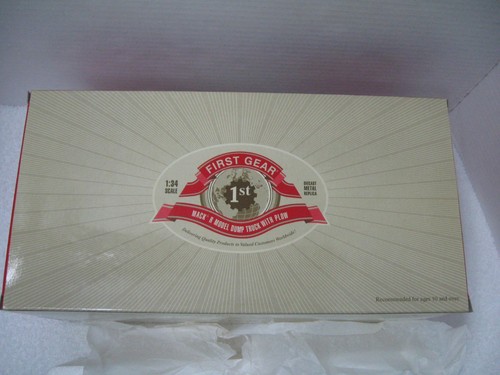 FIRST GEAR ~ R MODEL MACK SNOW PLOW ~ 1:34 SCALE ~ R RANDOLPH TRUCKING ~ NIB - Picture 11 of 14