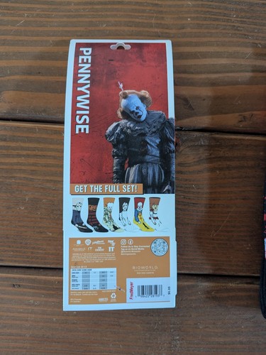 Bioworld Horror Herren Socken für Schuhgrößen 8-12 - Ghost Face, Pennywise, Jason - Bild 4 von 9