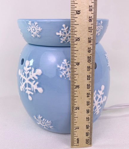 Calentador de cera Scentsy Snowflake Blue Deluxe - Nuevo - Imagen 12 de 16