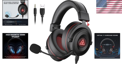 Immersive 7.1 Virtual Surround Sound Headset - Picture 2 of 11