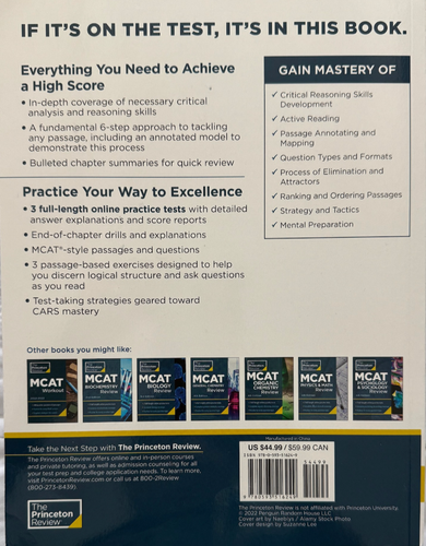 Princeton Review MCAT Books (Full Set - 7 Subjects + In-Class Compendium) 4th Ed - Picture 7 of 22
