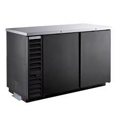 Beverage-Air BB58HC-1-B 59" Black Counter Height Solid Door Back Bar Refrigerato
