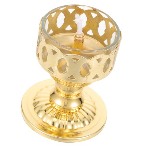 Vintage Butter Lamp Buddhist Oil Lamp Temple Lamp Decorative Butter Lamp - Picture 6 of 12