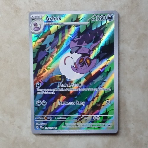 Pokemon TCG Temporal Forces Arbok Illustration Rare Holo Card 176/162 - 第 3/7 張圖片