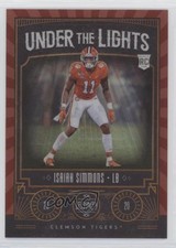 2020 Panini Legacy Under the Lights Ruby 15/50 Isaiah Simmons #UL-IS rf2
