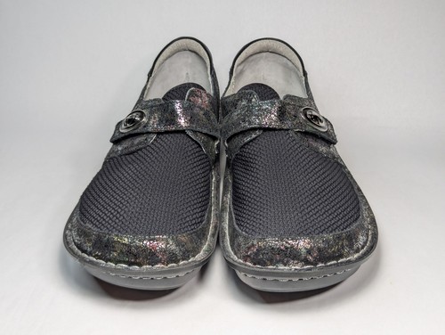 Alegria Brenna romantische schwarz silber Crackle Clogs Halbschuhe Damen Gr. 40 - Bild 5 von 23