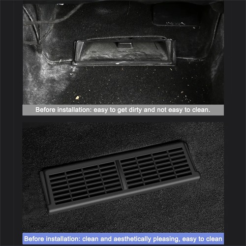 Car Backseat Air Vent Cover Air Flow Vent Grille Case For Tesla Model Y 21-23 - Picture 11 of 14