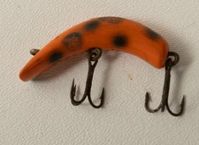 Lazy Ike Fishing Lure (B10C/JSF6) Bait Orange w/Black Polkadot