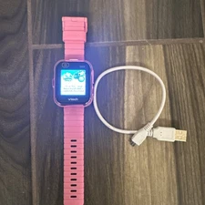 VTech KidiZoom Smartwatch DX2 Kids Smart Watch For Learning Pink PLUS Cable Book