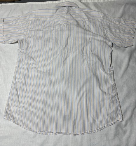 Panhandle Slim Western Short Sleeve Button Up Shirt Mens Size L 16.5/35 Large - Picture 2 of 8