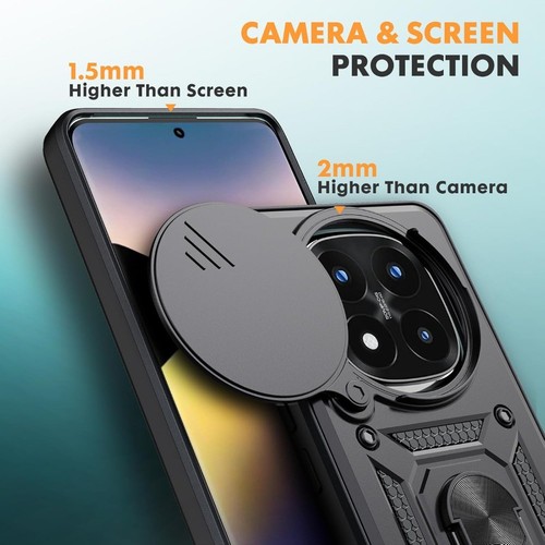 Coque ARMOUR Pour Xiaomi Redmi Note 14 4G/5G/14C 13 12 Pro+ Plus Avec Support - Zdjęcie 8 z 12
