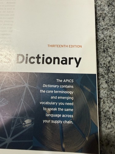 APICS Dictionary, 13th Edition (Revised) 2010 - Picture 4 of 15
