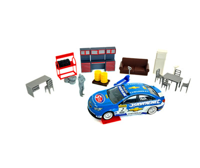 Diorama Deko Auto Service Möbel Maßstab 1:43 Modellauto Zubehör 1/43
