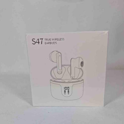 S47 True Wireless Earbuds w/ Charging Case Bluetooth HD Sound