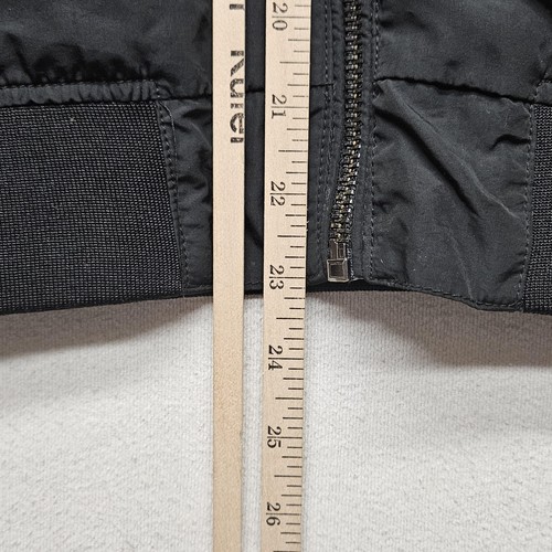H&M Jacket Mens Medium Black Zip Up Hooded Lightweight Bomber Coat Pockets - Picture 10 of 10