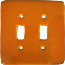 TalaMex Mexican Ceramic Wall Plate Yellow Double Toggle