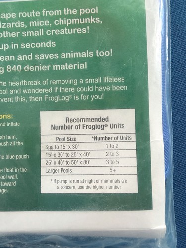 Frosch Holz Tier retten Flucht Rampe Tier Pool Spa Saver 70200 - neu, versiegelt - Bild 4 von 6