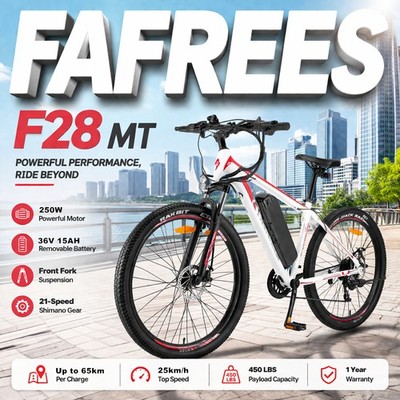 FAFREES 27.5 Zoll Elektrofahrrad 250W E Mountainbike Pedelec Fahrrad E-Bike eMTB