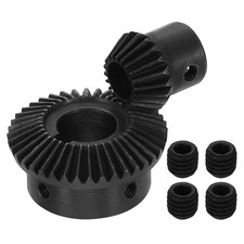 2Pcs Tapered Bevel Gear Set, 1 Mod 1:2 (20T/40T) Bevel Gears(10/15mm Shaft Hole)