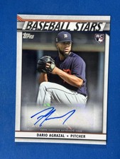 2020 Topps Update Baseball Stars Autographs Dario Agrazal Detroit Tigers