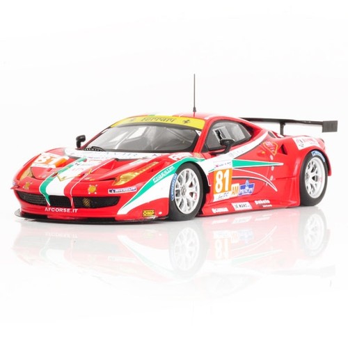 Minichamps 1:43 FERRARI 458 ITALIA GTE PRO #81 AF CORSE 24H LE MANS 2012 FUJIMI - Picture 1 of 3