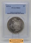 1879-S Morgan Silver Dollar, PCGS MS63 - #B49569