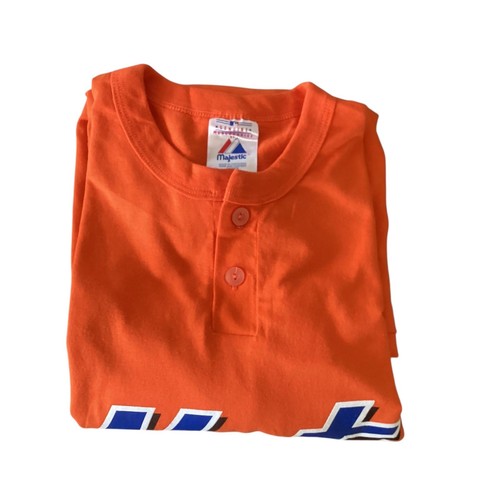 Camiseta Jersey Majestic Mets Nueva Sin Etiquetas Talla XL Naranja - Imagen 6 de 6