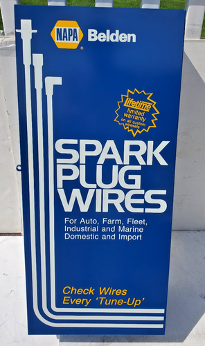 NOS NAPA Belden Metal Spark Plug Display Cabinet Advertising Parts Storage Shop - Picture 10 of 11