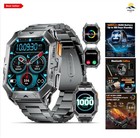 Military Smart Watch for Men - 2.13" AMOLED, 1000mAh Battery, 5ATM Waterproof
