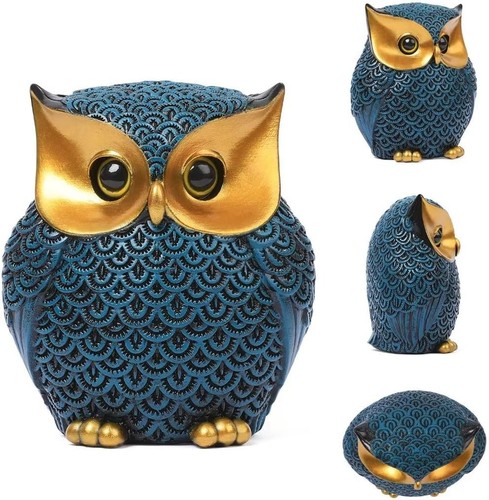 Owl Decor Home Décor Accents Small Items for Shelf Style1-blue - Picture 5 of 9