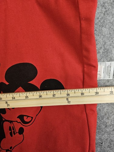 Disney World Parks 1971 Reversible Mickey Mouse Canvas Bag Tote Bag Red NEW - Picture 5 of 11