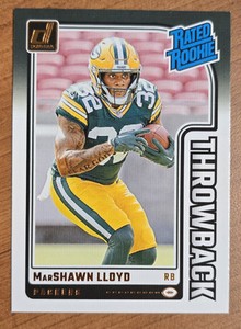 2024 Donruss MarShawn Lloyd Rated Rookies Throwback #31 Green Bay Packers