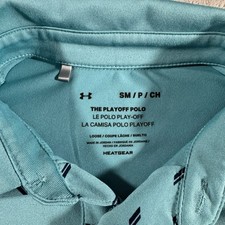 Under Armour Men's Polo Shirt Blue The Playoff Polo Size Small Golf