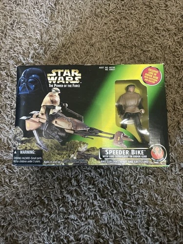 Star Wars Speeder Bike with Luke Skywalker in Endor Gear 1996 NEW SEALED *Qty*