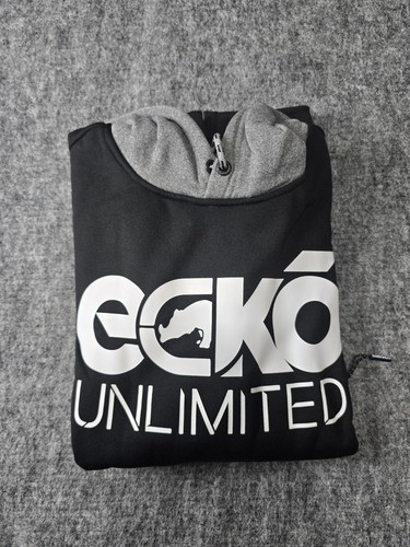 Ecko Unltd Y2K Rhino Hoodie Gr. L Retro Hip Hop Urban Graffiti Black Zipper - Bild 7 von 7