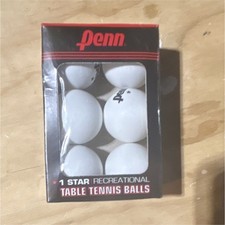 Penn 1 Star Recreational Table Tennis Balls 6-Pack 40mm MPN 10161-1-06/16/2020