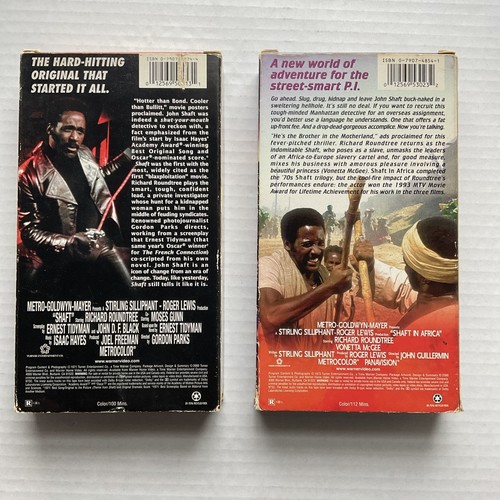 Shaft (1971) Shaft in Africa (1973) VHS Action Thriller Richard Roundtree - Bild 2 von 6
