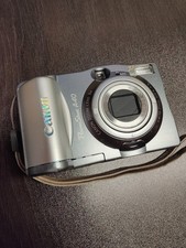 Canon Digital Camera PowerShot A40 2.0MP Silver Point Shoot Zoom Tested Great!