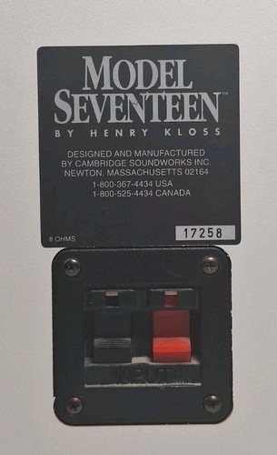 Cambridge Soundworks By Henry Kloss Model Seventeen Bookshelf Speakers - Bild 9 von 9