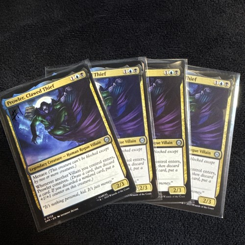 Prowler, Clawed Thief Marvel's Spider-Man Regular x4 Near Mint Play Set SPM 138 - Picture 9 of 9