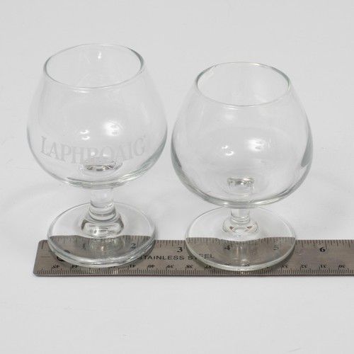 Laphroaig Brandy Schnaps Gläser 2er Set klar Whisky Verkostung Stielglas Bargeschirr - Bild 11 von 11