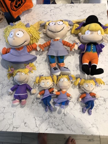 Vintage Rugrats Plüschpuppen - 7 Stück - fehlende genähte Etiketten - schön