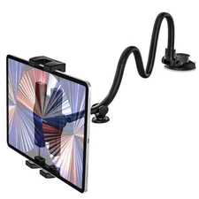  Tablet Holder for Car Dashboard Windshield [Gooseneck Long Arm] Suction Cup 