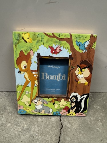 Cornice portafoto nuova vintage Milano Disney Bambi 2,25” X 3” rifinita a mano - Foto 1 di 5