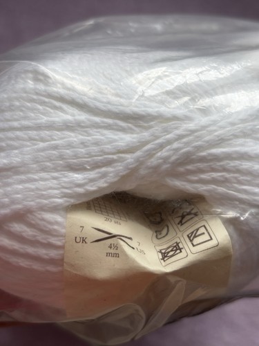 Rowan Softknit Cotton Yarn 10x50g Balls Sealed Pack in White - Picture 5 of 6