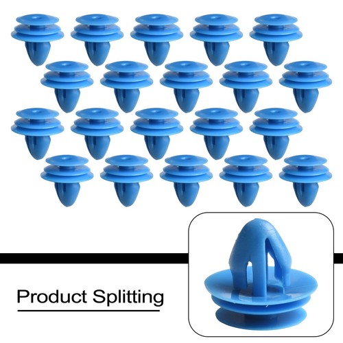 Blue Plastic Door Trim Clips for Hyundai For Kia Pack of 20 OEM Quality - Picture 6 of 17