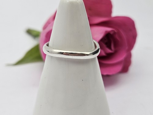Sterling Silver Stacker Band Ring. Size N