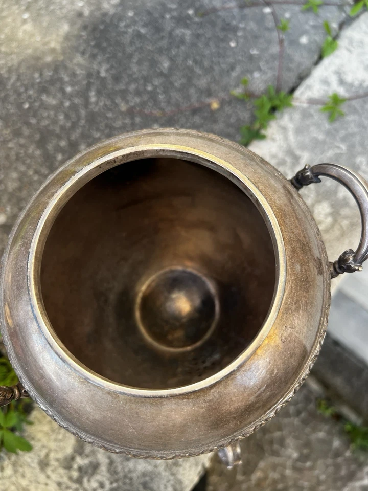 Ancienne urne à thé / samovar sur pied - Photo 4/4