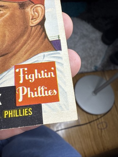 1953 Topps # 22 Howie Fox Philadelphia Phillies 9 Yrs Cincinnati Baltimore - Picture 4 of 10